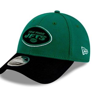 9FORTY Stretch Snap Sideline Road New York Jets NFL Green and Black Snapback Cap
